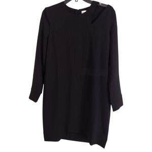 IRO Paris NWT black asymmetrical dress with shoulder cut out size US 10